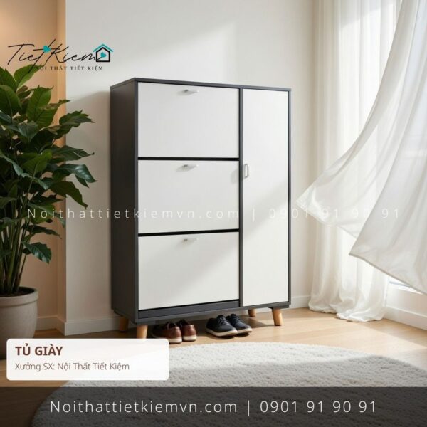top tủ giầy dép siêu mỏng thông minh giá rẻ 1 Tủ Giày Nội Thất Tiết Kiệm HCM