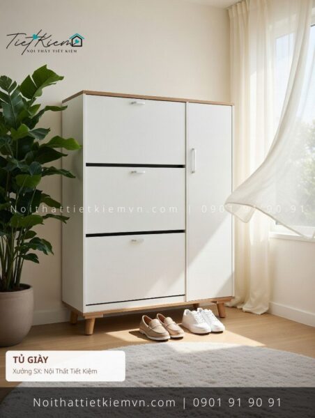 top tủ giầy dép Thủ Đức giá rẻ 1 Tủ Giày Nội Thất Tiết Kiệm HCM
