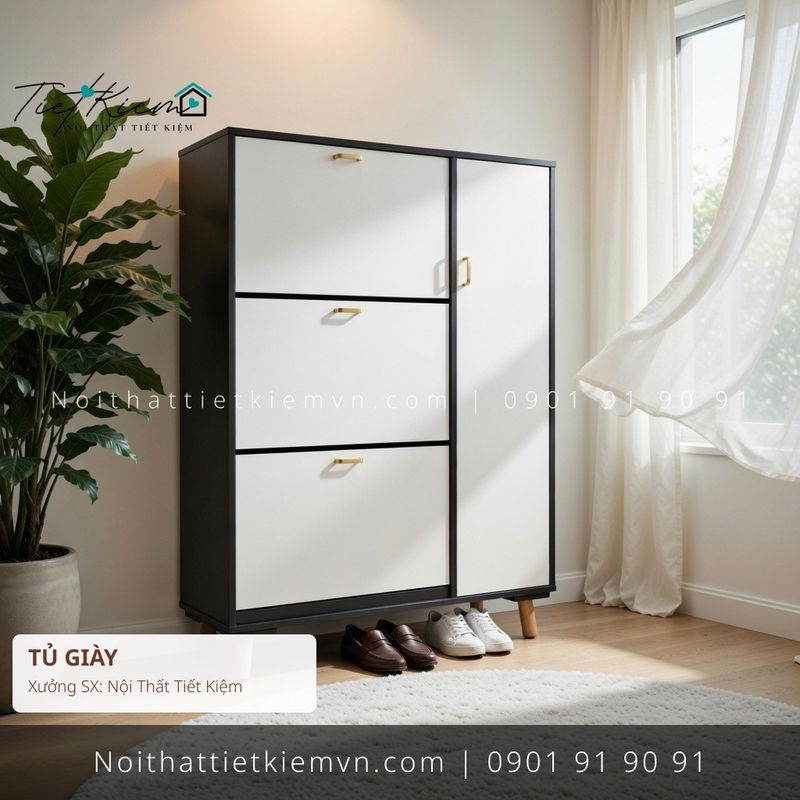 Tủ Giày đẹp giá rẻ tại Nội Thất Tiết Kiệm HCM top tủ giầy giá rẻ cho showroom - Tủ Giày - Nội Thất Tiết Kiệm