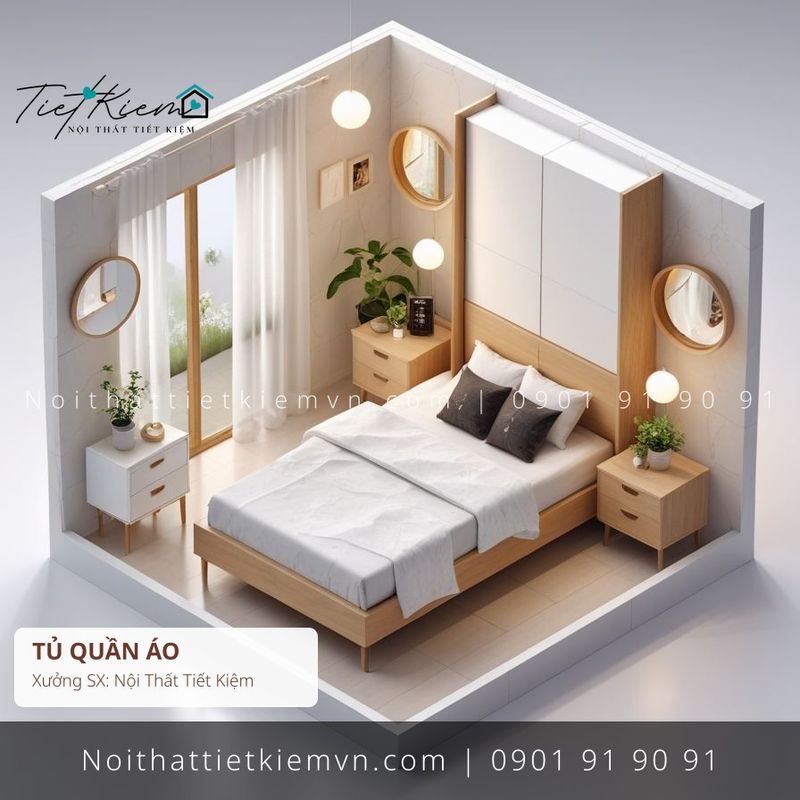 top tủ quần áo thông minh sang trọng giá rẻ - Tủ Quần Áo - Nội Thất Tiết Kiệm