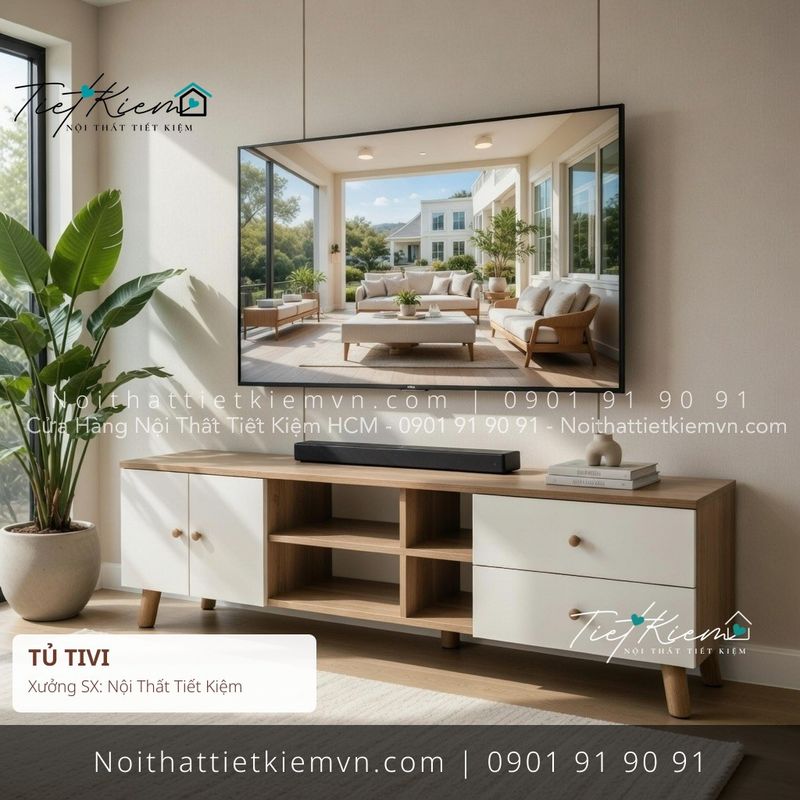 Kệ Tủ Tivi đẹp giá rẻ tại Nội Thất Tiết Kiệm HCM top tủ tivi đa năng nhà phố đẹp giá rẻ - Kệ Tủ Tivi - Nội Thất Tiết Kiệm