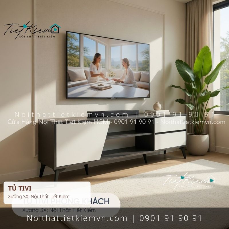 Kệ Tủ Tivi đẹp giá rẻ tại Nội Thất Tiết Kiệm HCM top tủ tivi đa năng nhà phố đẹp giá rẻ - Kệ Tủ Tivi - Nội Thất Tiết Kiệm