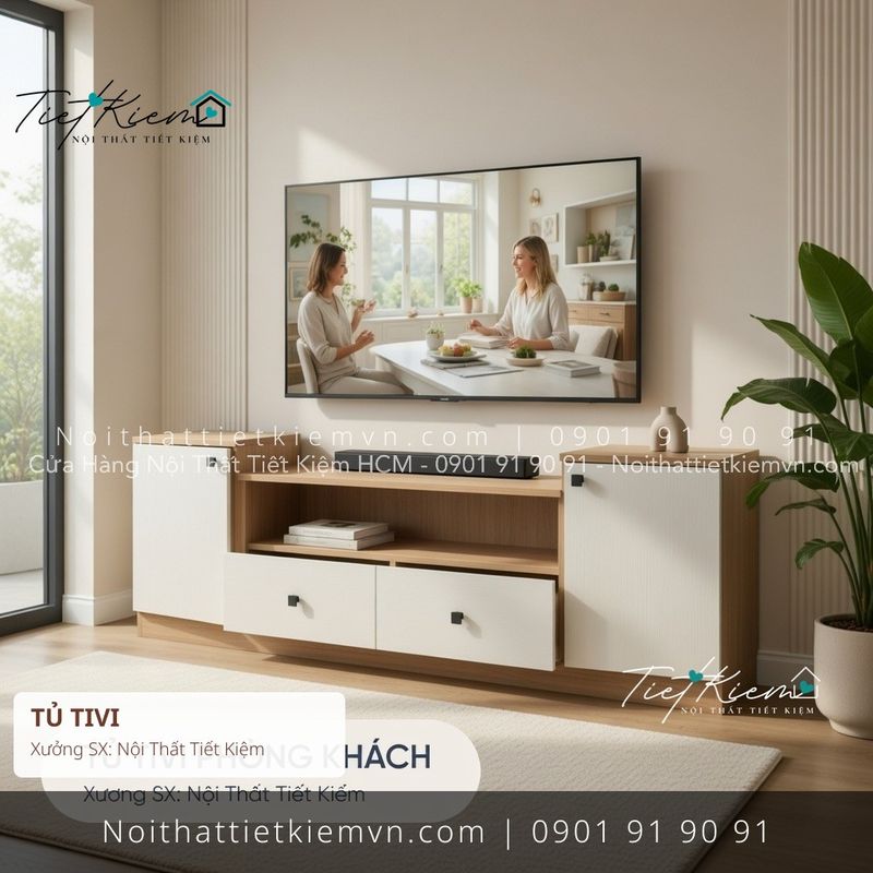 top tủ tivi treo tường biệt thự sang trọng giá rẻ - Kệ Tủ Tivi - Nội Thất Tiết Kiệm