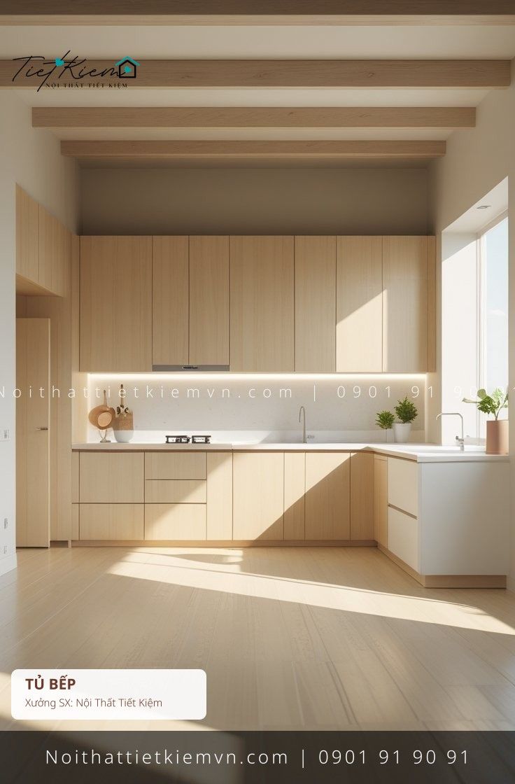 tủ bếp đa năng gỗ nhỏ gọn giá rẻ - Tủ Bếp - Nội Thất Tiết Kiệm