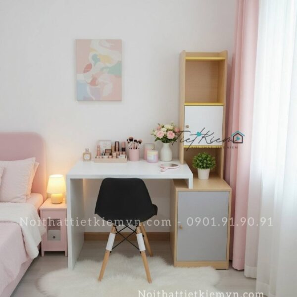 bàn học có kệ sách