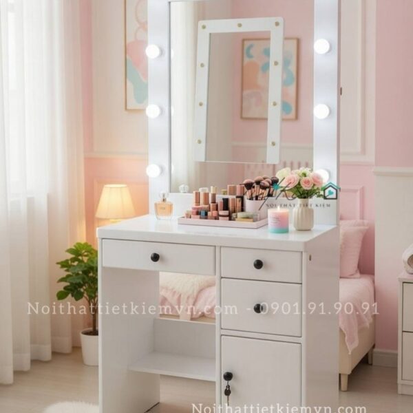 bàn trang điểm cao cấp có đèn led