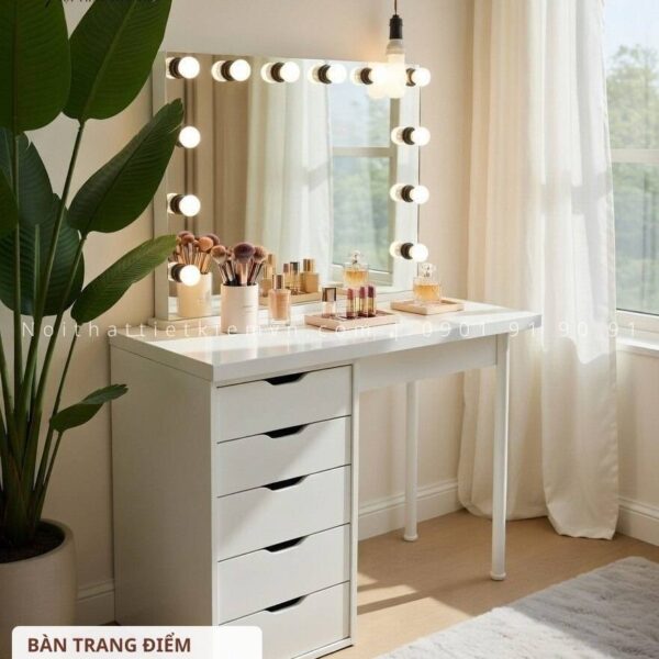 bàn trang điểm có đèn led
