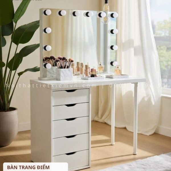 bàn trang điểm có đèn led
