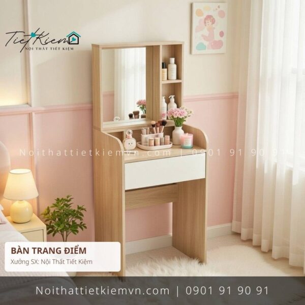 bàn trang điểm có kệ