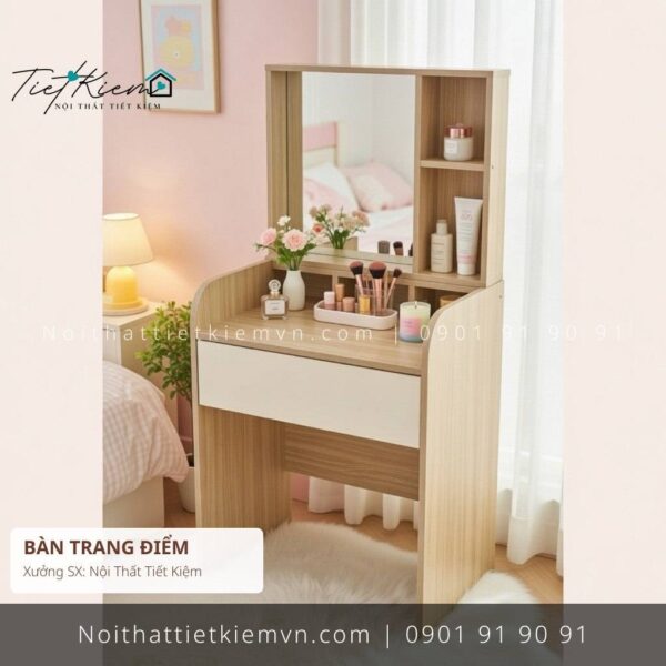 bàn trang điểm có kệ