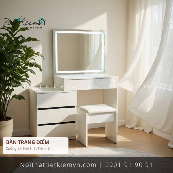 bàn trang điểm đèn led