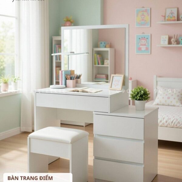 bàn trang điểm đèn led