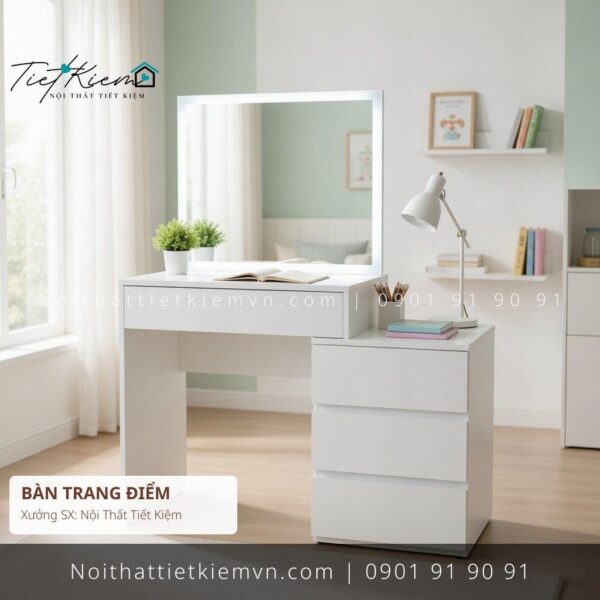 bàn trang điểm đèn led