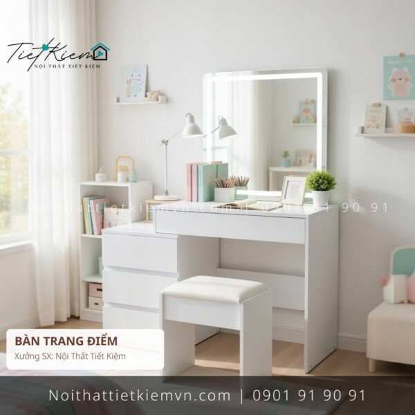 bàn trang điểm đèn led