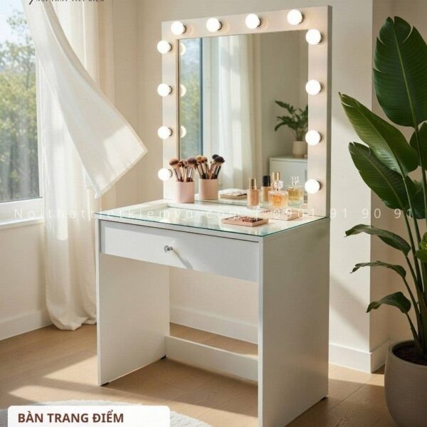 bàn trang điểm đèn led chuyên nghiệp | bàn trang điểm đèn led