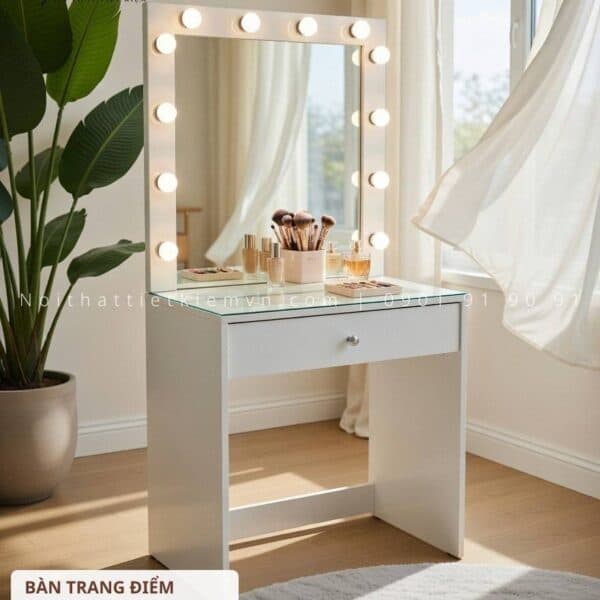 Bàn trang điểm đèn led chuyên nghiệp