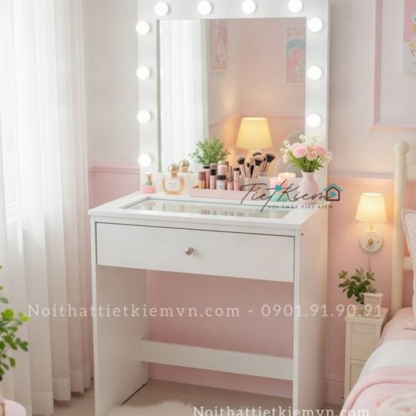 bàn trang điểm đẹp có đèn
