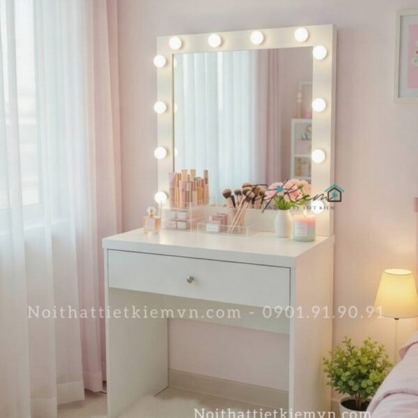 bàn trang điểm đẹp có đèn