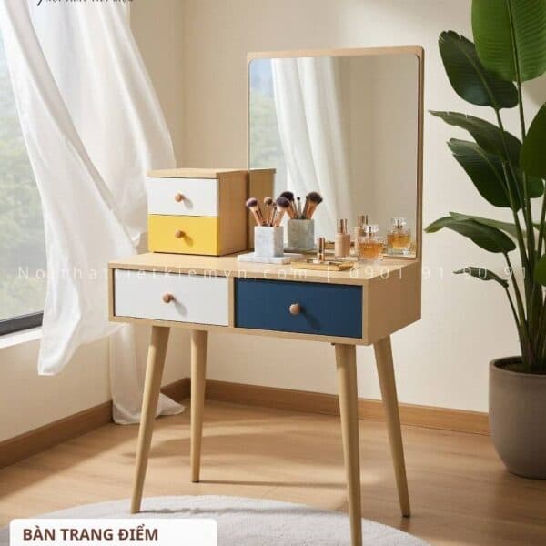 Bàn trang điểm gỗ phòng ngủ không đèn