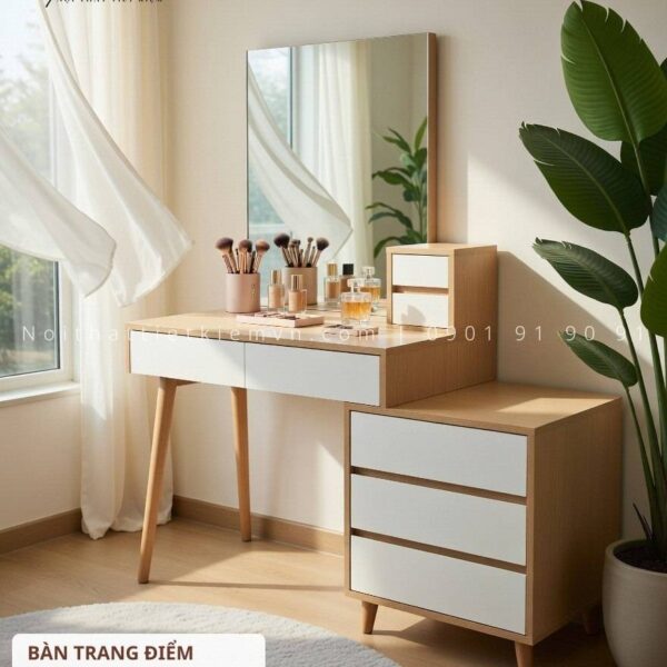 bàn trang điểm gỗ thiết kế n1200