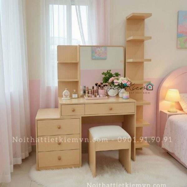 bàn trang điểm gỗ thiết kế