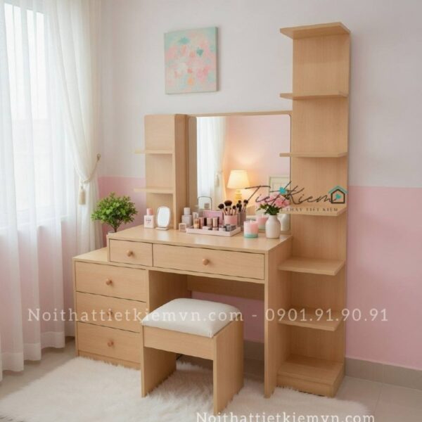 bàn trang điểm gỗ thiết kế