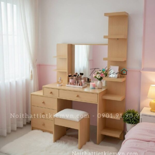 bàn trang điểm gỗ thiết kế