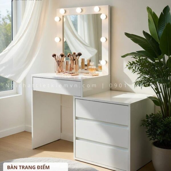 Bàn trang điểm hàn quốc có đèn led