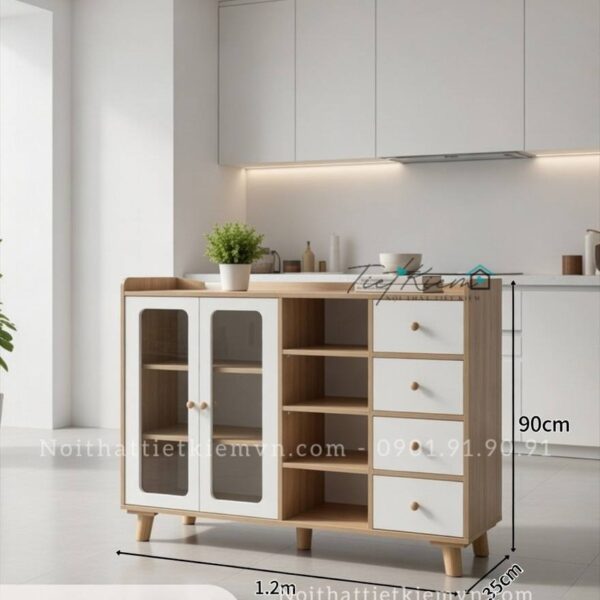 kệ bếp gỗ đa năng