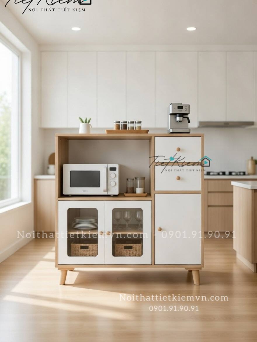 Kệ nhà bếp đa năng ngang 90cm 2 kệ nhà bếp đa năng