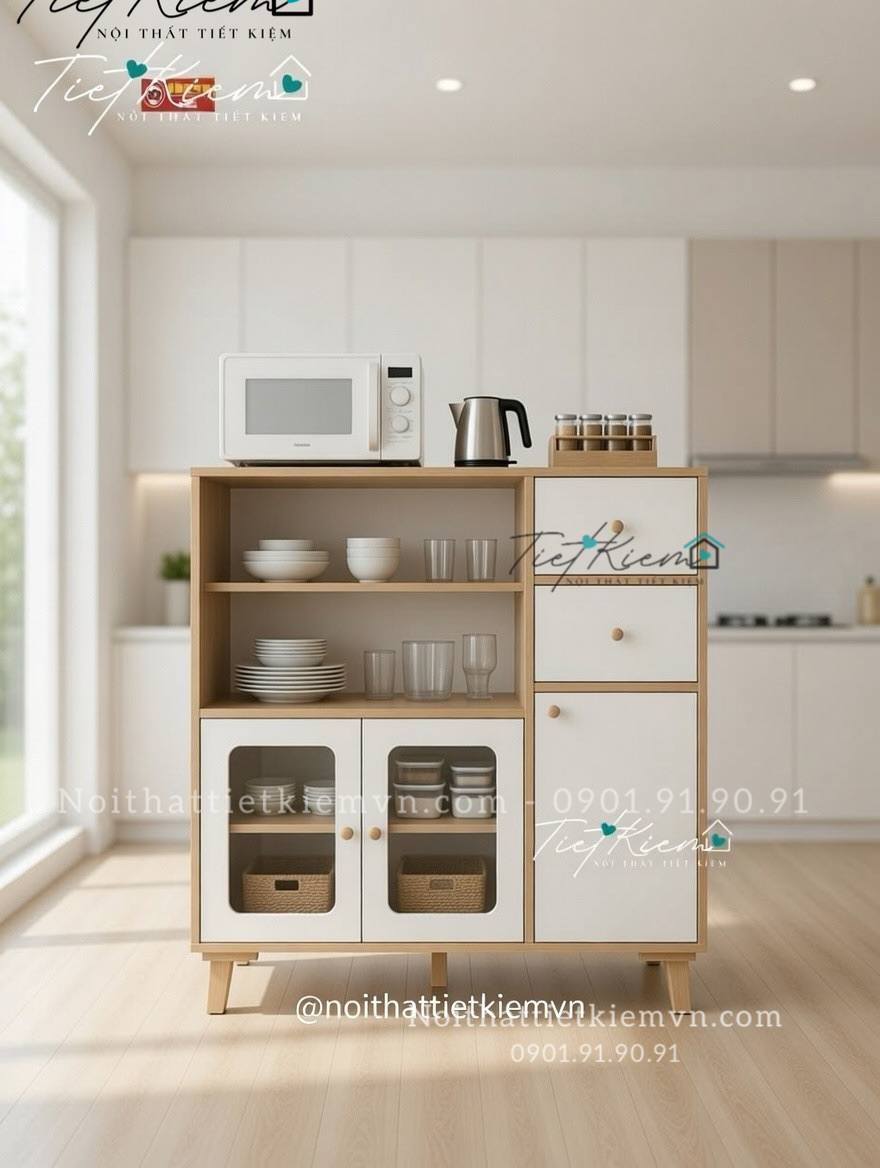 Kệ nhà bếp đa năng ngang 90cm 3 kệ nhà bếp đa năng
