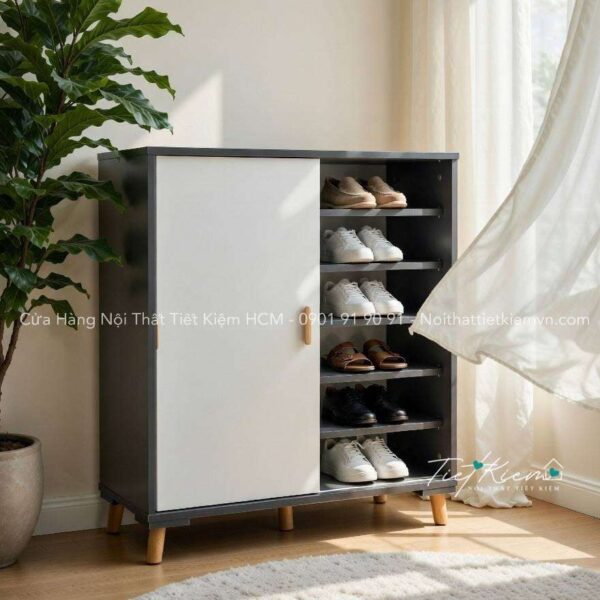 Tủ giày cửa lùa ngang 90cm cho nhà phố 9 tủ giày cửa lùa ngang 90cm