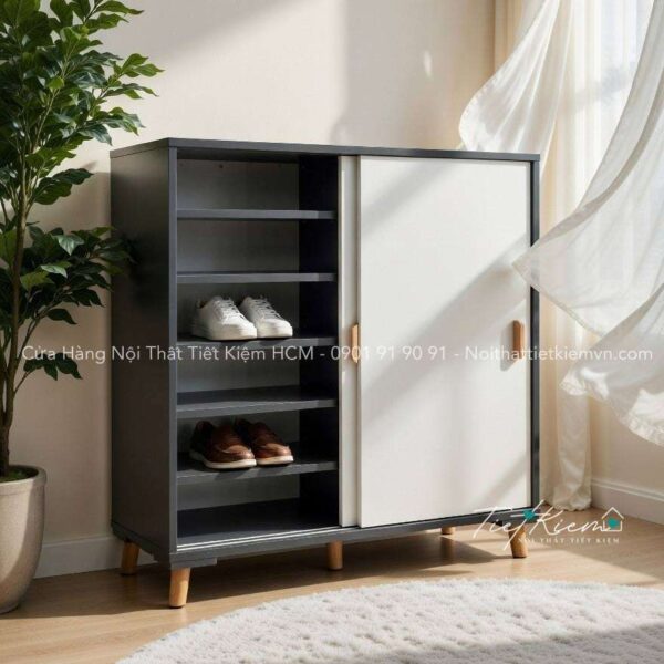 Tủ giày cửa lùa ngang 90cm cho nhà phố 10 tủ giày cửa lùa ngang 90cm