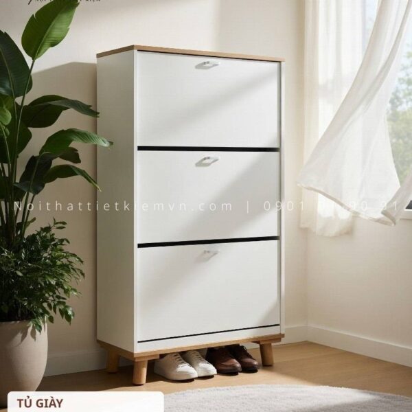 tủ giày siêu mỏng ngang 60cm