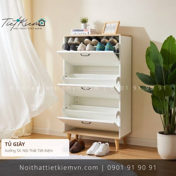 tủ giày siêu mỏng ngang 60cm