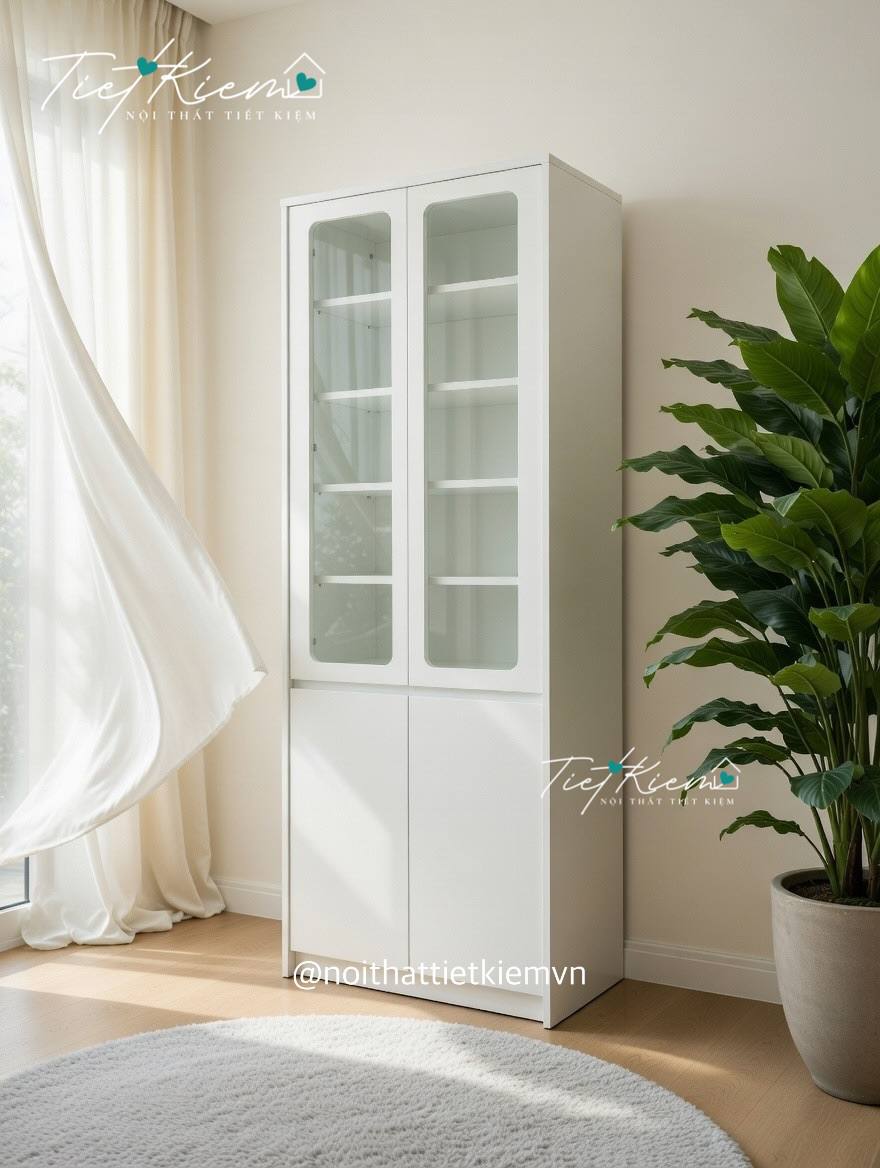 Tủ trưng bày túi sách cánh kính N600 2 tủ trưng bày túi sách cánh kính n600
