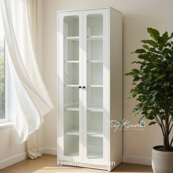 Tủ trưng bày túi sách cánh kính N600 10 tủ trưng bày túi sách cánh kính n600