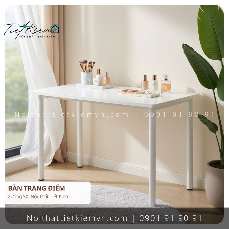 19 mẫu bàn trang điểm cánh kính chung cư đẽp giá rẻ - Bàn Trang Điểm - Nội Thất Tiết Kiệm
