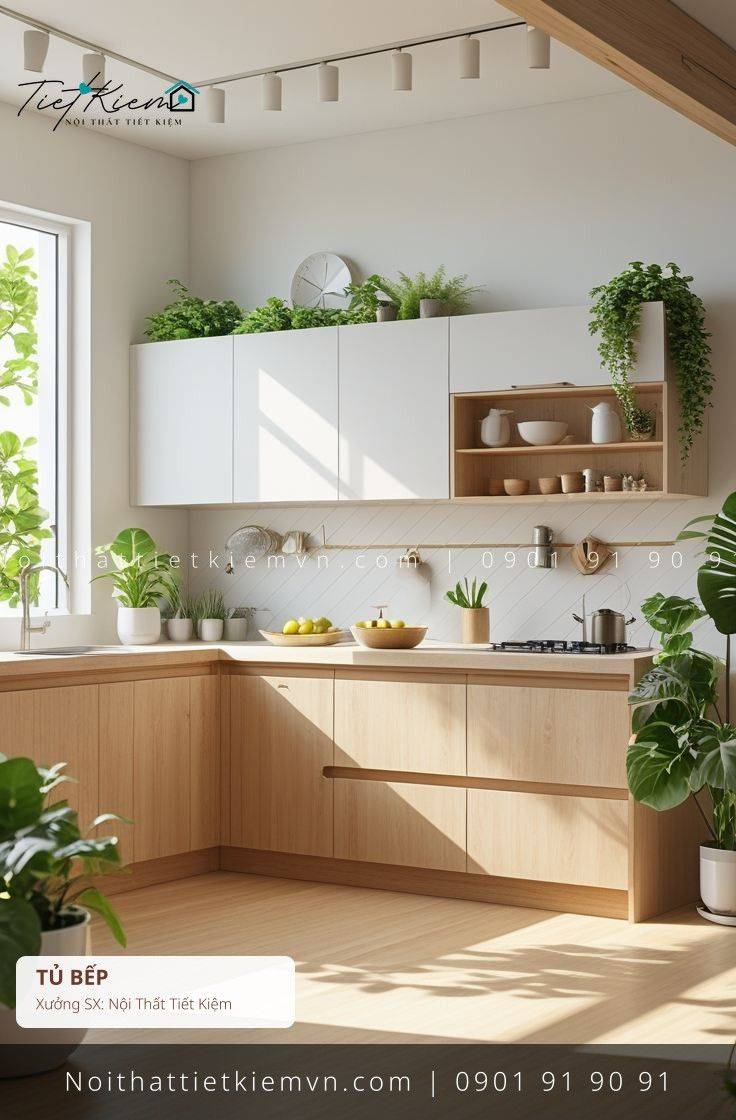19+ mẫu thi công tủ bếp nhanh Japandi hiện đại giá rẻ - Thi Công Tủ Bếp - Nội Thất Tiết Kiệm