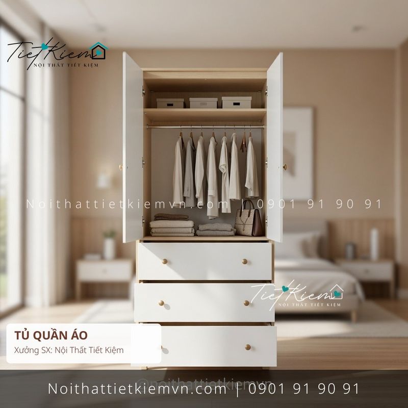 Tủ Quần Áo đẹp giá rẻ tại Nội Thất Tiết Kiệm HCM 19+ mẫu tủ quần áo cửa kính Gò Vấp giá rẻ - Tủ Quần Áo - Nội Thất Tiết Kiệm