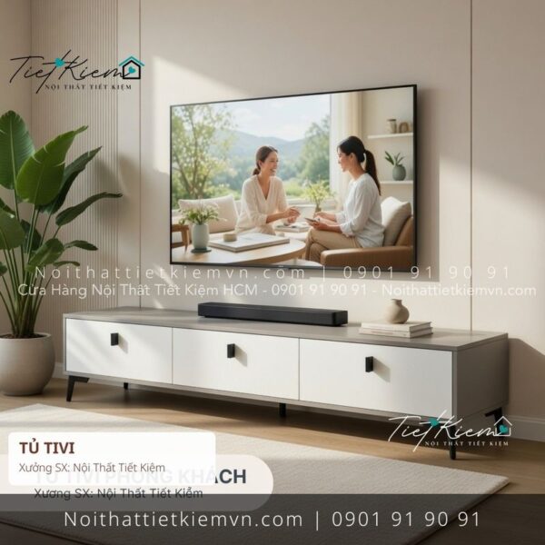 19 mẫu tủ tivi MDF Scandinavian hiện đại giá rẻ 1 Kệ Tủ Tivi Nội Thất Tiết Kiệm HCM