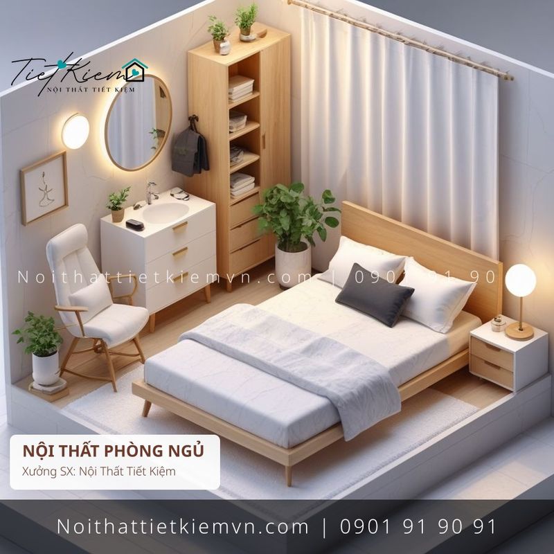 3+ giường gỗ Hàn Quốc hiện đại giá rẻ - Giường Ngủ - Nội Thất Tiết Kiệm