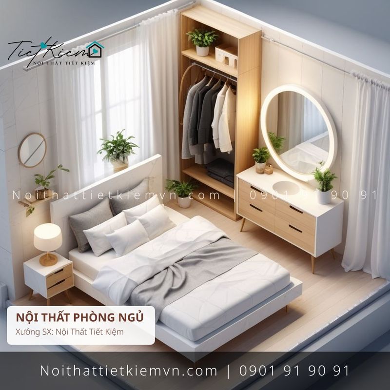 3+ giường gỗ Hàn Quốc hiện đại giá rẻ - Giường Ngủ - Nội Thất Tiết Kiệm
