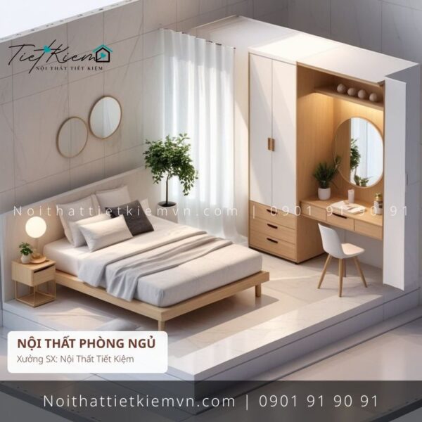 3 mẫu giường 1m8 nhỏ Bình Thạnh giá rẻ 1 Giường Ngủ Nội Thất Tiết Kiệm HCM