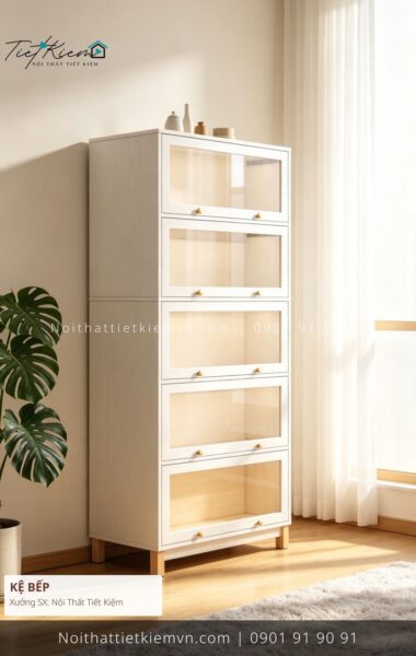 3 mẫu kệ bếp mdf sang trọng hcm giá rẻ