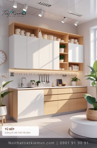 3 mẫu tủ bếp hiện đại mini cao cấp giá rẻ