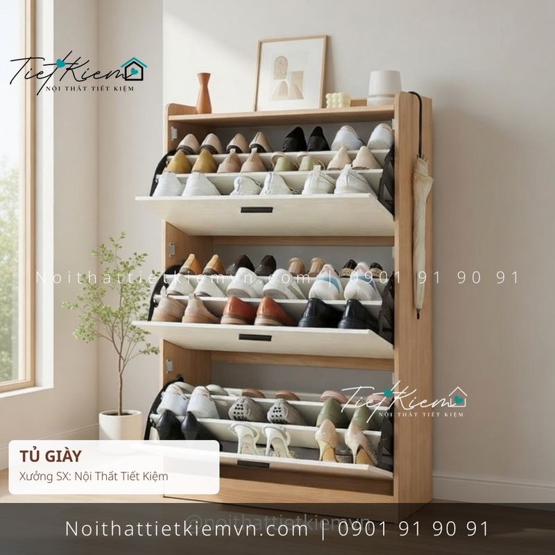3+ mẫu tủ dếp đẹp sang trọng giá rẻ - Tủ Giày - Nội Thất Tiết Kiệm