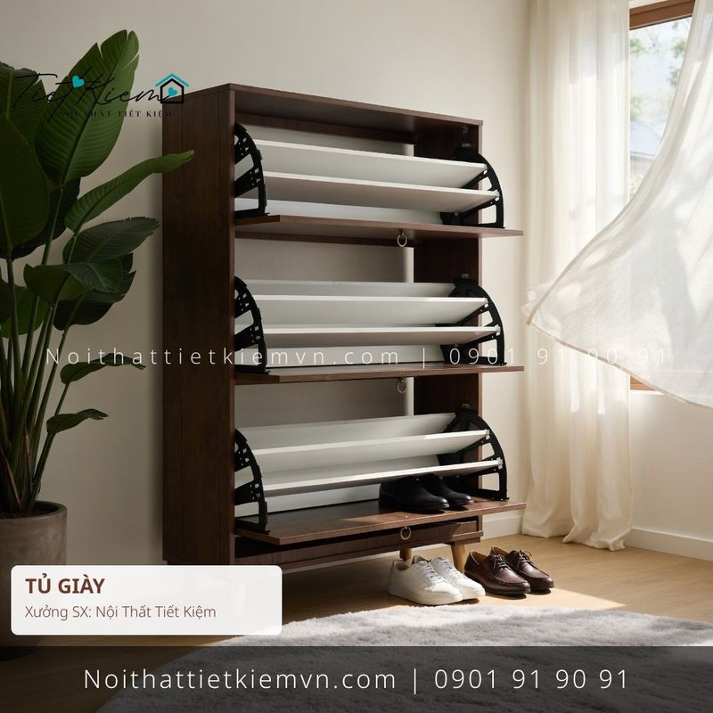 3+ mẫu tủ dép giầy hiện đại cho căn hộ giá rẻ - Tủ Giày - Nội Thất Tiết Kiệm