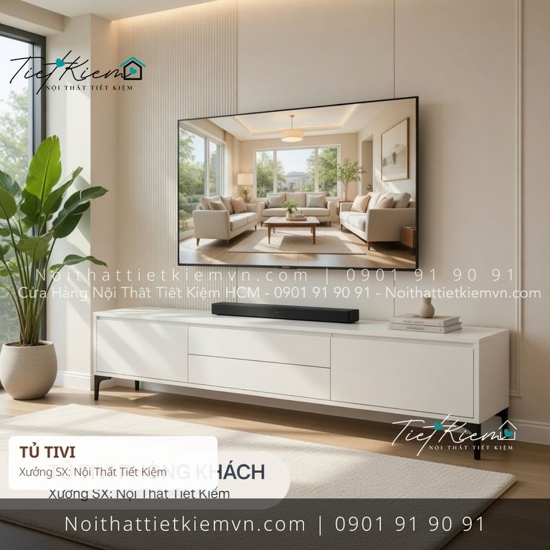 3+ mẫu tủ tivi Bình Thạnh hiện đại giá rẻ - Kệ Tủ Tivi - Nội Thất Tiết Kiệm