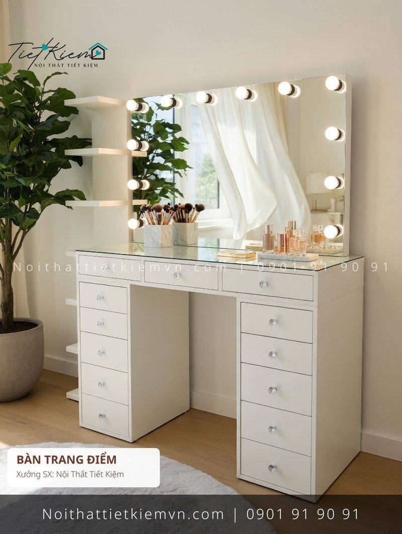 39+ bàn trang điểm cửa kính có gương Bình Thạnh giá rẻ - Bàn Trang Điểm - Nội Thất Tiết Kiệm